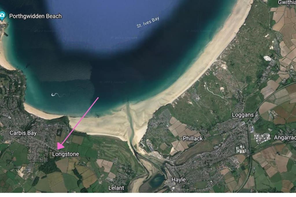 Oceano - Carbis Bay, St Ives, 1 Bed Apartment With Free Parking Near To The Beach Exterior photo